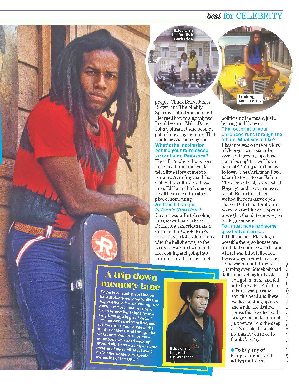 Eddy is featured in this weeks “Best Magazine” UK, sharing about his